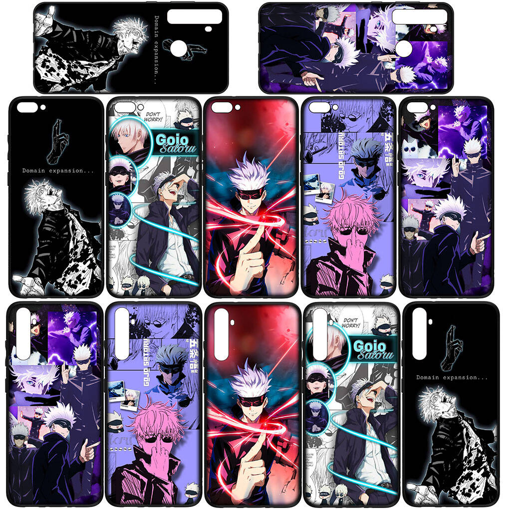 Phone Case for iPhone 17 16 15 Plus X Huawei P30 P20 Lite Redmi Note 14 12 11 13 Pro Max OPPO A60 A80 A40 A18 Cartoon Gojo Satoru Jujutsu Kaisen Cover