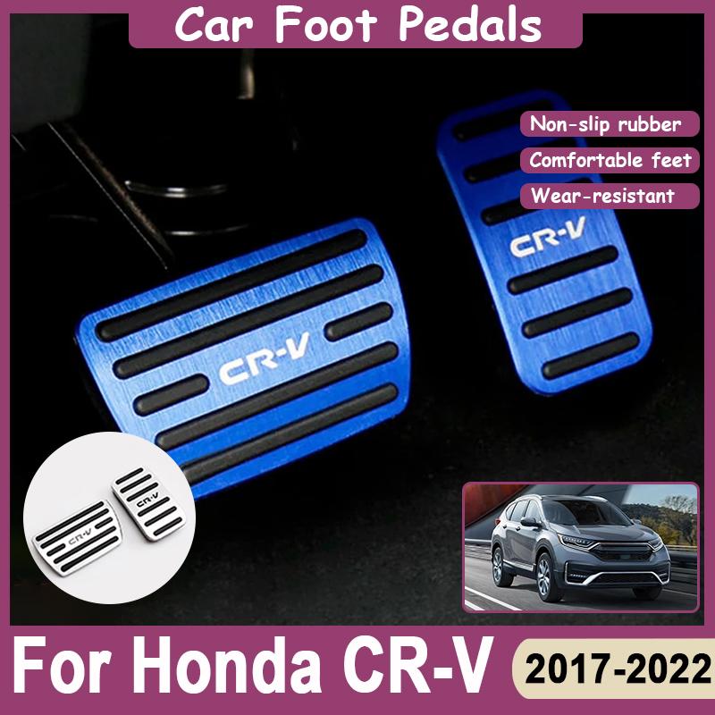 Car Foot Pedals For Honda CR V 2019 Accessories CRV CR-V 2017~2022 Brake Clutch Pedal Non Slip Stainless Steel Rubber Pad Cover