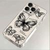 space case tpu transparent - tk art butterfly