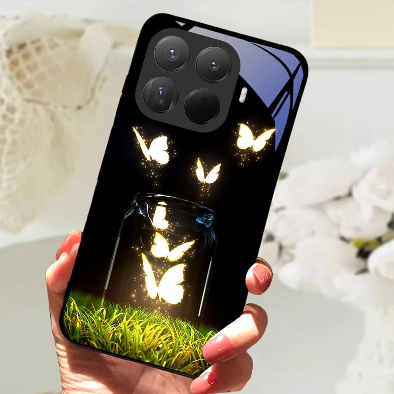Pro Xiaomi 15T Pro Pouzdro Módní Tvrzené Sklo Zadní Kryt Telefonu Pro Xiaomi 15TPro 15 T Xiaomi15T Ochranný Kryt Fundas Coque
