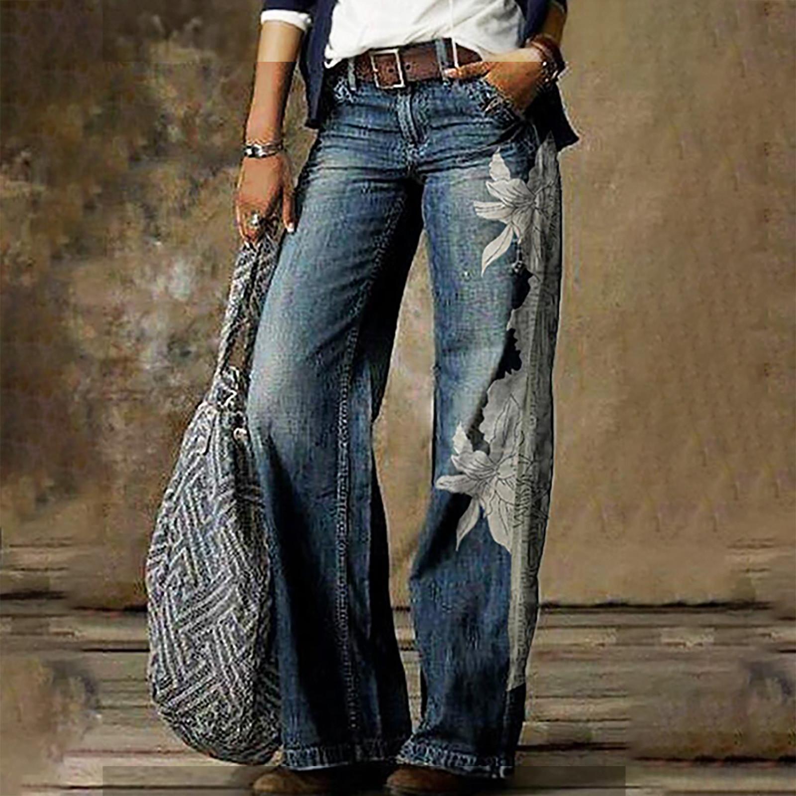 

Fashion Women s Casual Solid Pockets Hip Lift Skinny Floor Broad Leg High Waist Pants XL белый