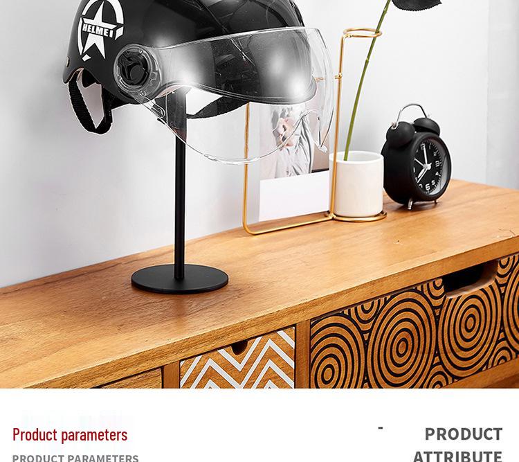 Punch-Free Wall-Mounted/Tabletop Helmet & Hat Display Rack