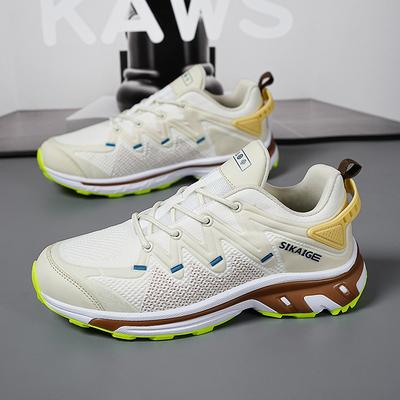 Mesh Breathable Men's Outdoor Mountaineering Running Shoes Lightweight Sports Shoes Men's Breathable Off-road Shoes Tide