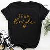 Unisex T Shirt Team Bride Bachelorette Party Shower Hen Party Bridesmaid Print Tshirt 2026 Girls Wedding Female Tops Tees