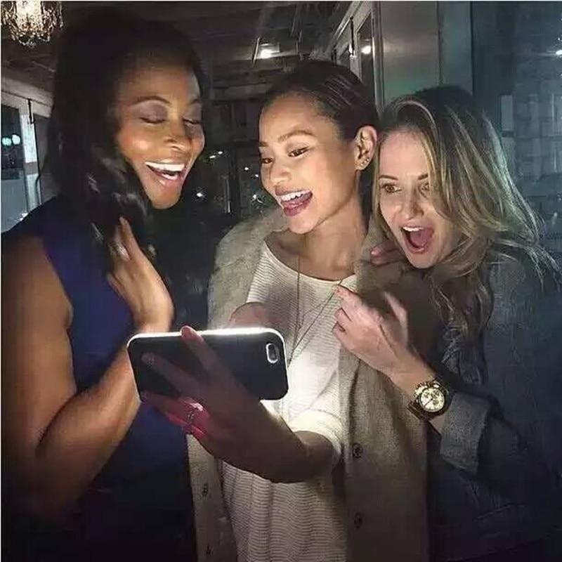 CEXHG Magnetische Hülle Mit LED-Selfie-Licht Für IPhone 15 Pro Max
