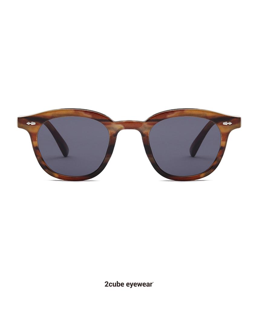 Tukyubeu Half Dia Sunglasses (Dark Brown)