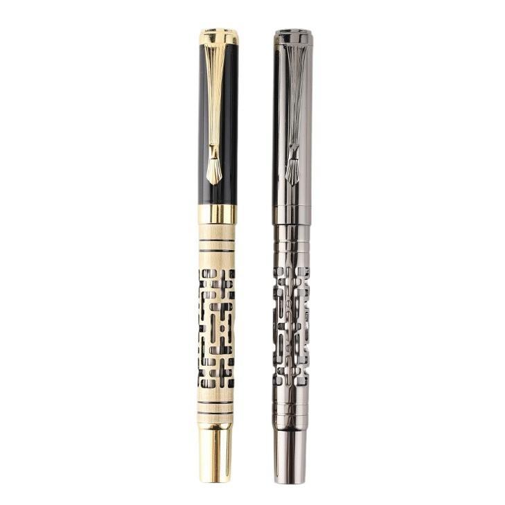 Business Gift Pen Hollow Metal Ballpoint Pens, Sign Pens, Meeting & Office Neutral Pens