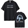2026 Unisex Harajuku Style Comfortable Cotton Summer T-Shirt, Fashion Graphic Print Fan Gift Tee for Singer James Arthur Tour Concert T-shirt