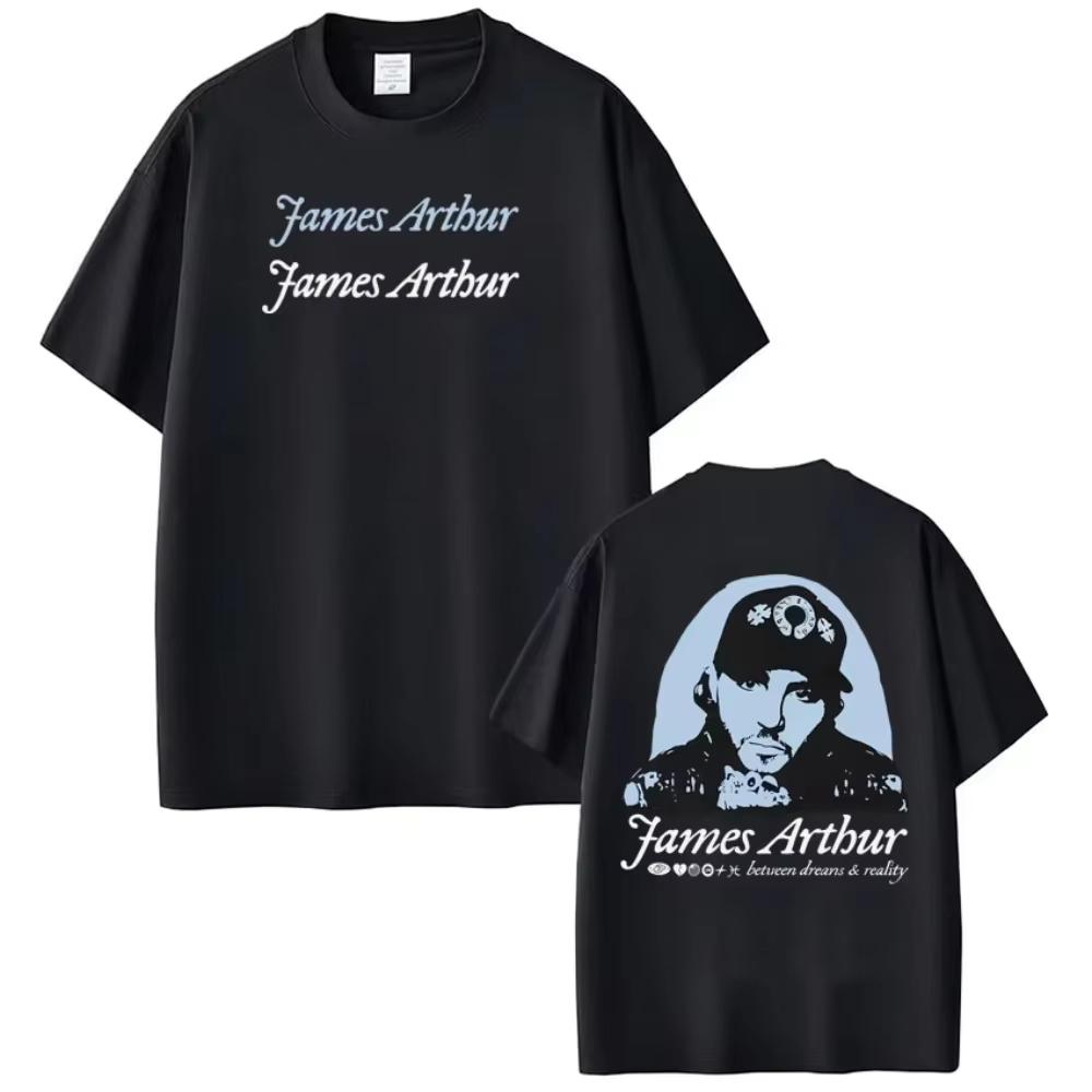 2026 Unisex Harajuku Style Comfortable Cotton Summer T-Shirt, Fashion Graphic Print Fan Gift Tee for Singer James Arthur Tour Concert T-shirt 4XL