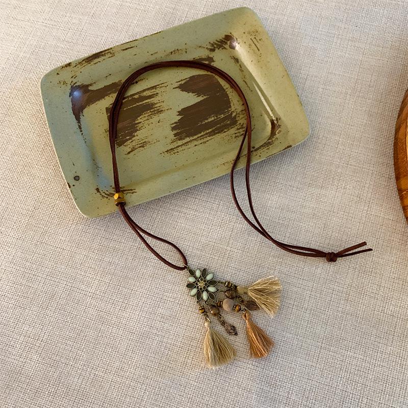 

Минималистичное регулируемое акриловое геометрическое ожерелье - Универсальная модная цепочка для свитера