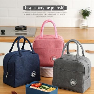 Insulated Lunch Box for Students and Office Workers, Waterproof and Anti-Oil Handbag with Large Capacity and Aluminum Foil Lining