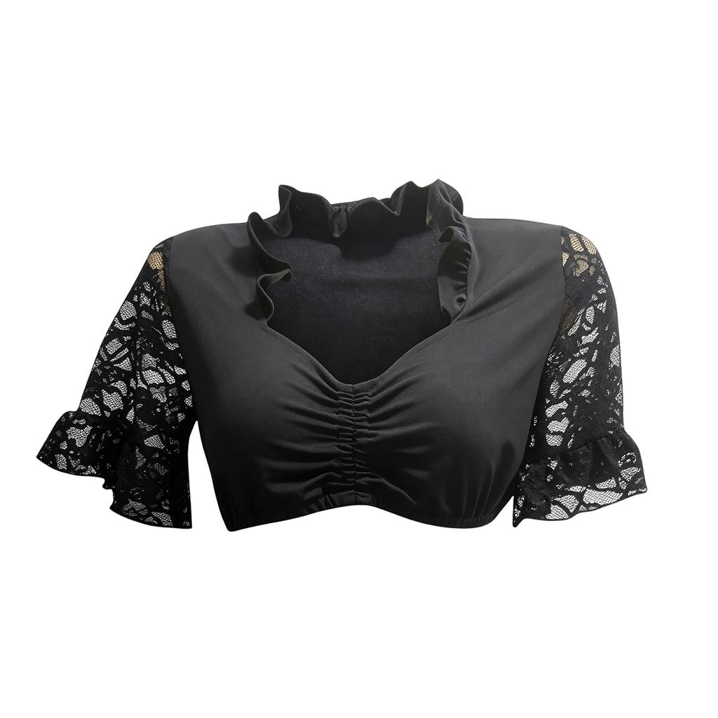 Damen Kurzarmhemd Oktoberfest Bluse