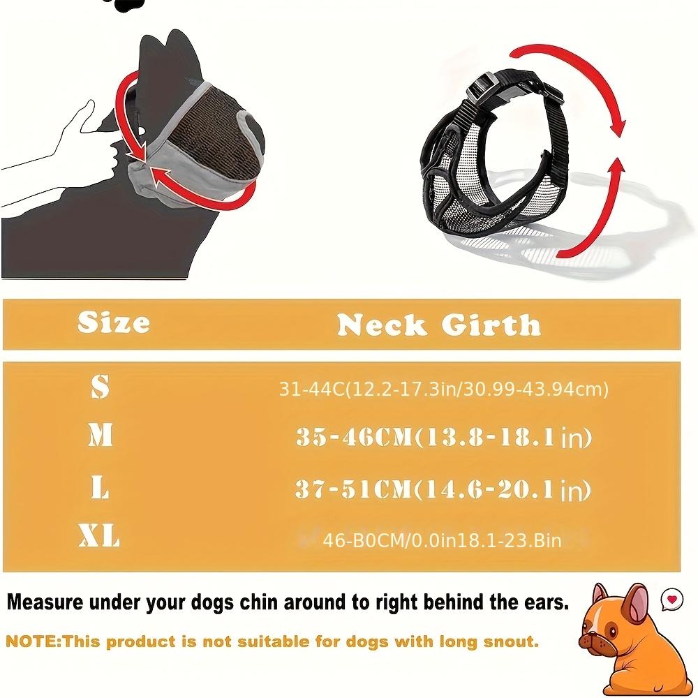 1pc Short-Snouted Dog Muzzle, Anti-Bite Anti-Chew Anti-Bark Adjustable Breathable Pet Mask