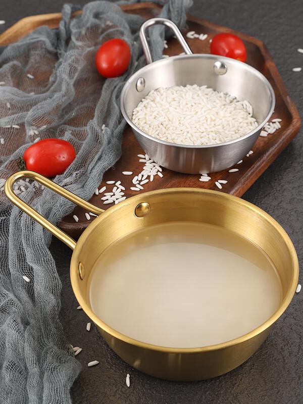 Zhaoran Korean 304 Stainless Steel Rice Wine & Snack Bowl with Handle