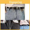 Stylish American Vintage Pu Belt For Punk Fashion With Chic Holes For Denim Jeans