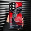 Zebra Stripe Black White Soft Phone Case For Samsung Galaxy S26 Ultra S25 Edge S24 FE S23 Plus S22 S21 + S20 Plating Anti-Fall F