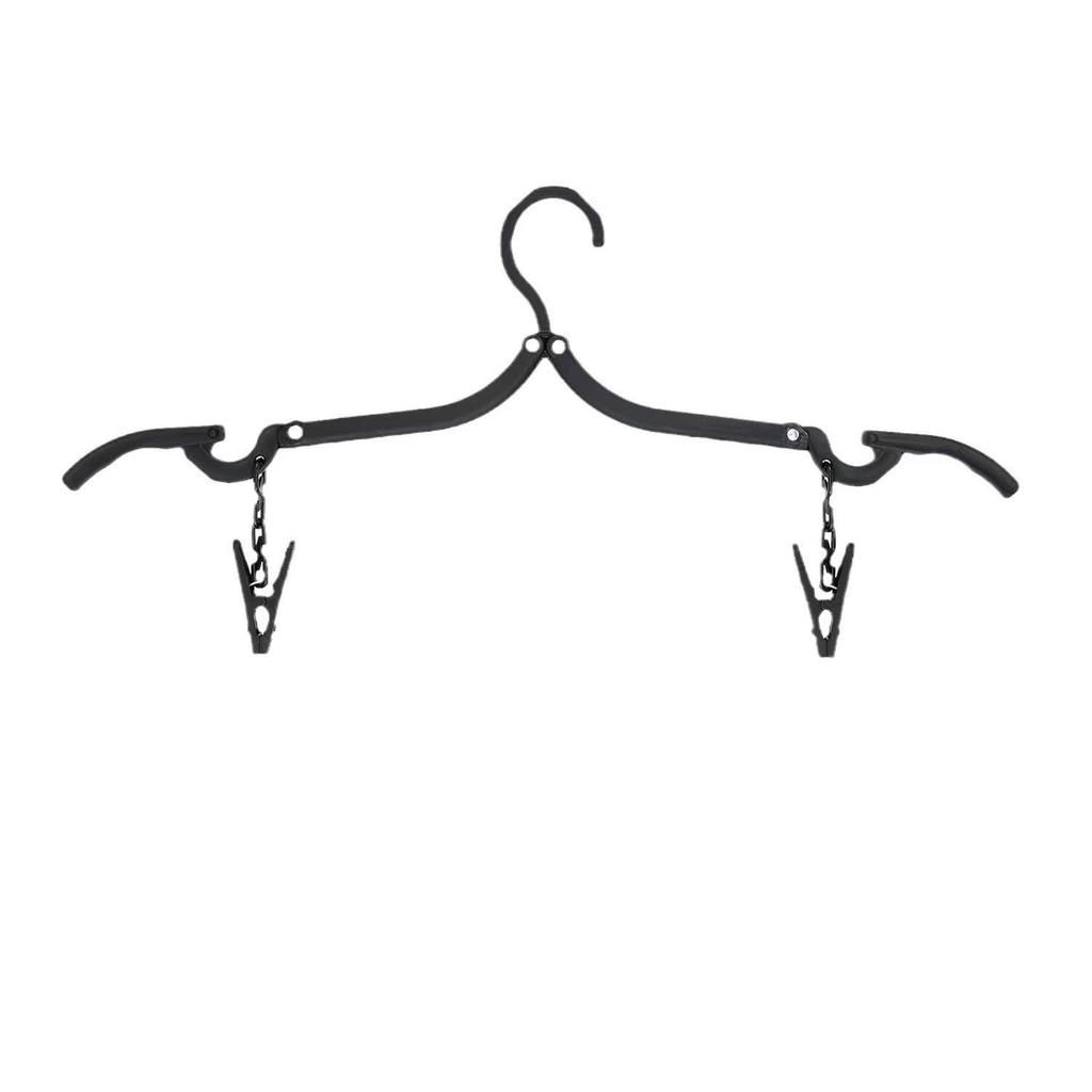 Compact Folding Clothes Hanger for Travel, Dorms, Students, Daily Use - Unisex
