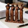 Sisters Together, Celebrating Friendship - A Sculpture Of Four Sisters Celebrating Friendship; A Heart-shaped Ornament Featuring