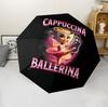 Ballerina Cappuccina (1) Umbrella Sturdy Frame Suitable for Outdoor Activities Beach Travel Ideal Gift for All Seasons
