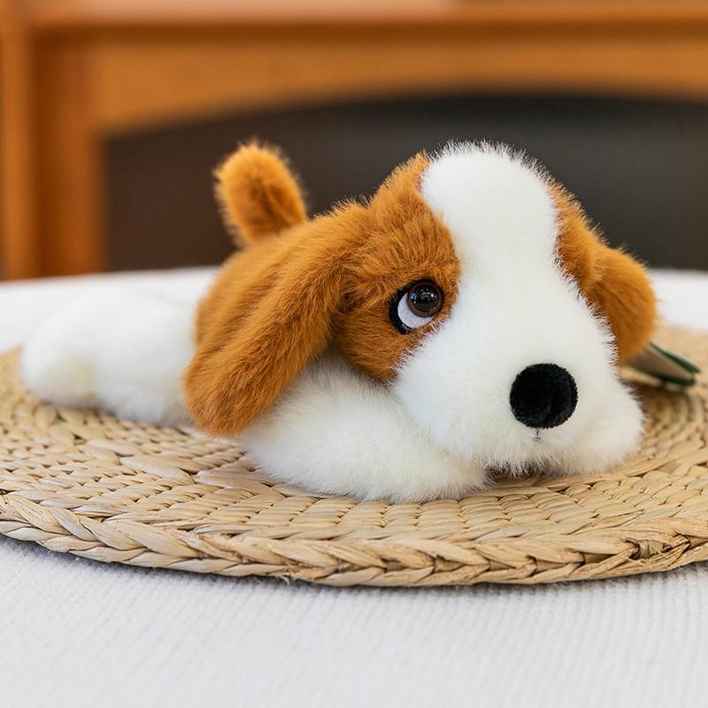 Soft Plush Dog Toy Stuffed Animal With Pp Cotton Filling For Kids Gift Decor