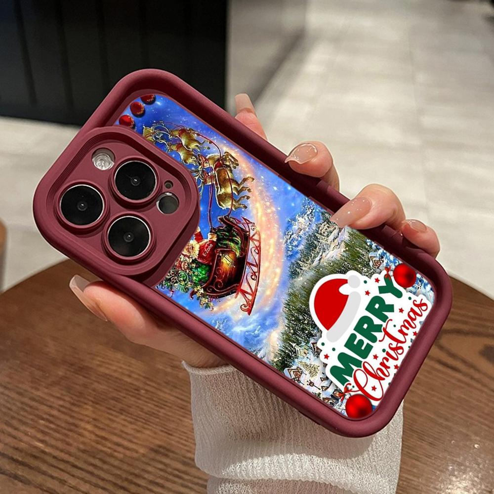 Měkké pouzdro Sky Eye Ladder pro Samsung A06 A15 A25 A35 A55 A14 A24 S23 S24 FE Všechny modely Samsung Pouzdra na telefon NY41 Vánoční stromeček Santa Claus