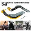 1 Pair Motorcycle Hand Guard with Windshield CNC Aluminum Universal 22MM Handlebar Hand Protector Motorbike Dirt Bike Scooter Modification Accessories