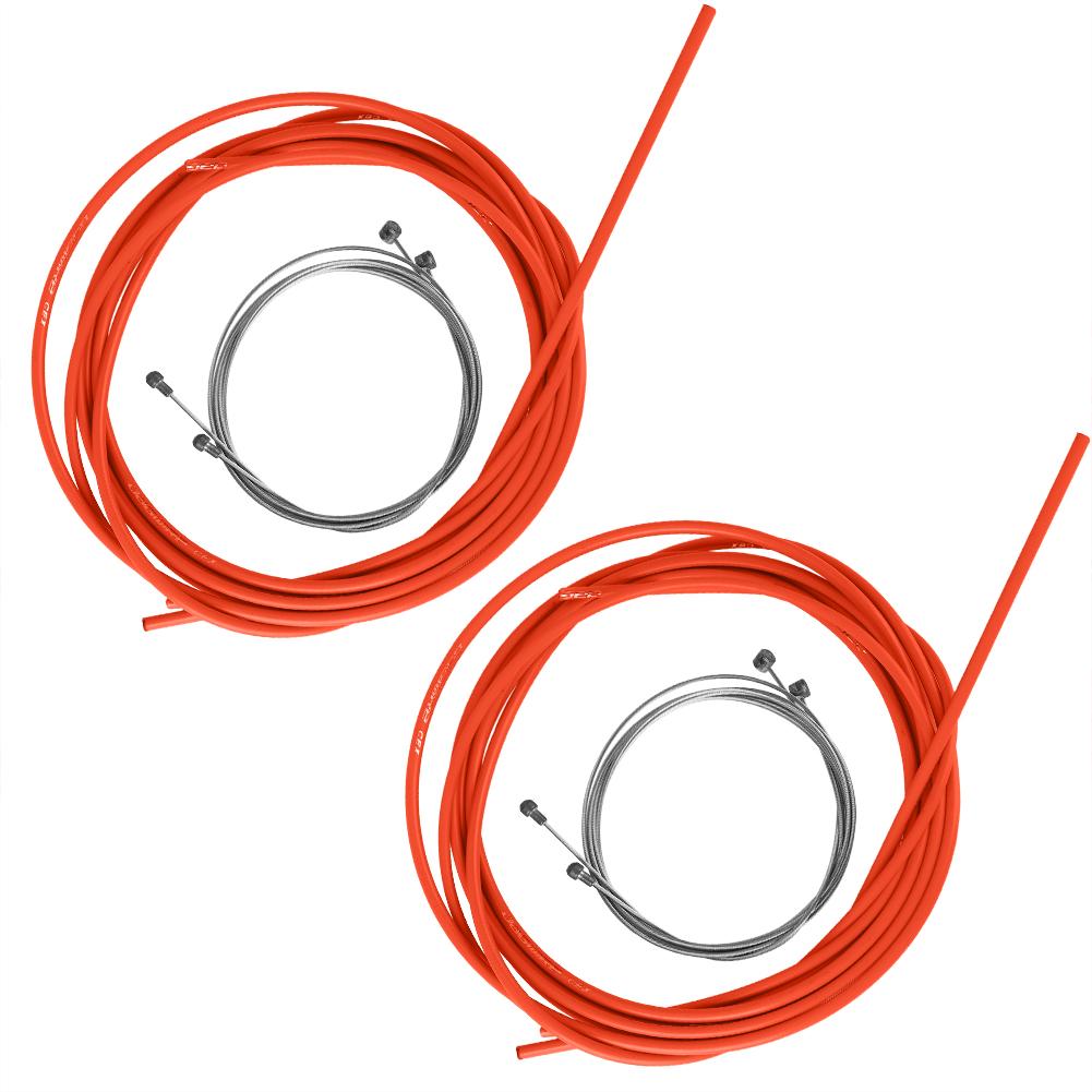 

Комплект тросов переключения передач для велосипедного тормоза Комплекты трубок тормозной магистрали Аксессуары для велоспорта(оранжевый)