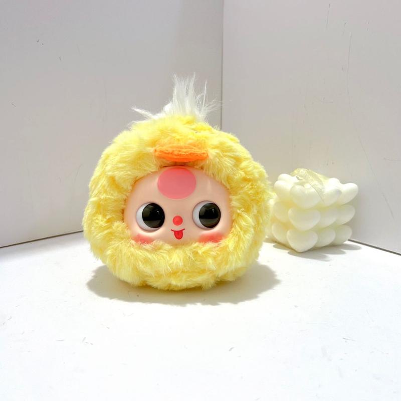 

Cute Plush Panda Vinyl Toy Cartoon Bag Pendant Lovely Fluffy Chicken Keychain Cute Things Kawaii Ornament Girlfriend Birthday