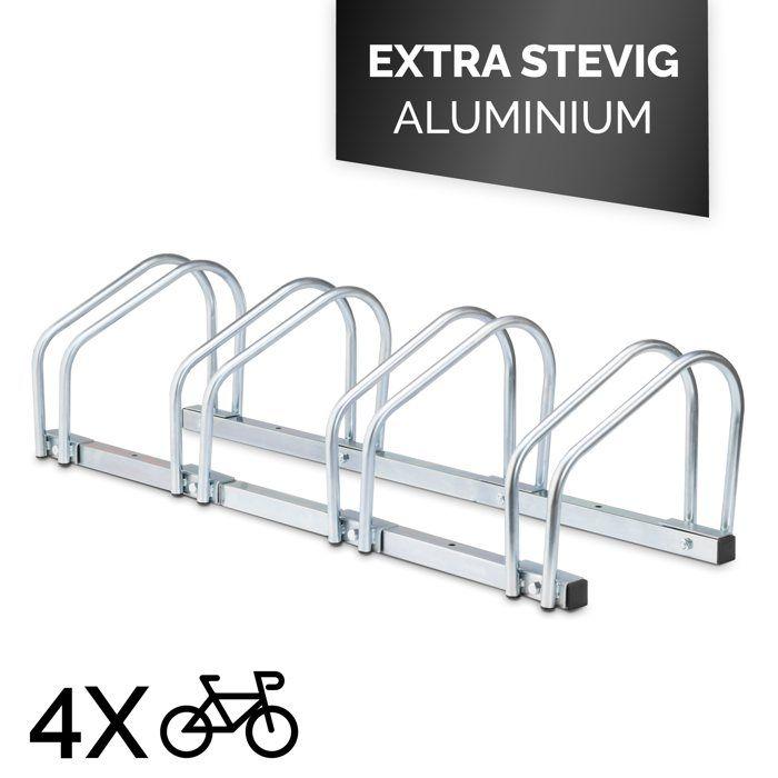 Porte-vélo - DUNLOP - 120 cm - Aluminium - Argent - 4 vélos