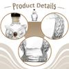 Caraffa per Whisky Bottiglia per Liquori per Bar Festa a Casa Creativa 125ml Vuota Forma di Gufo Vetro Uomo