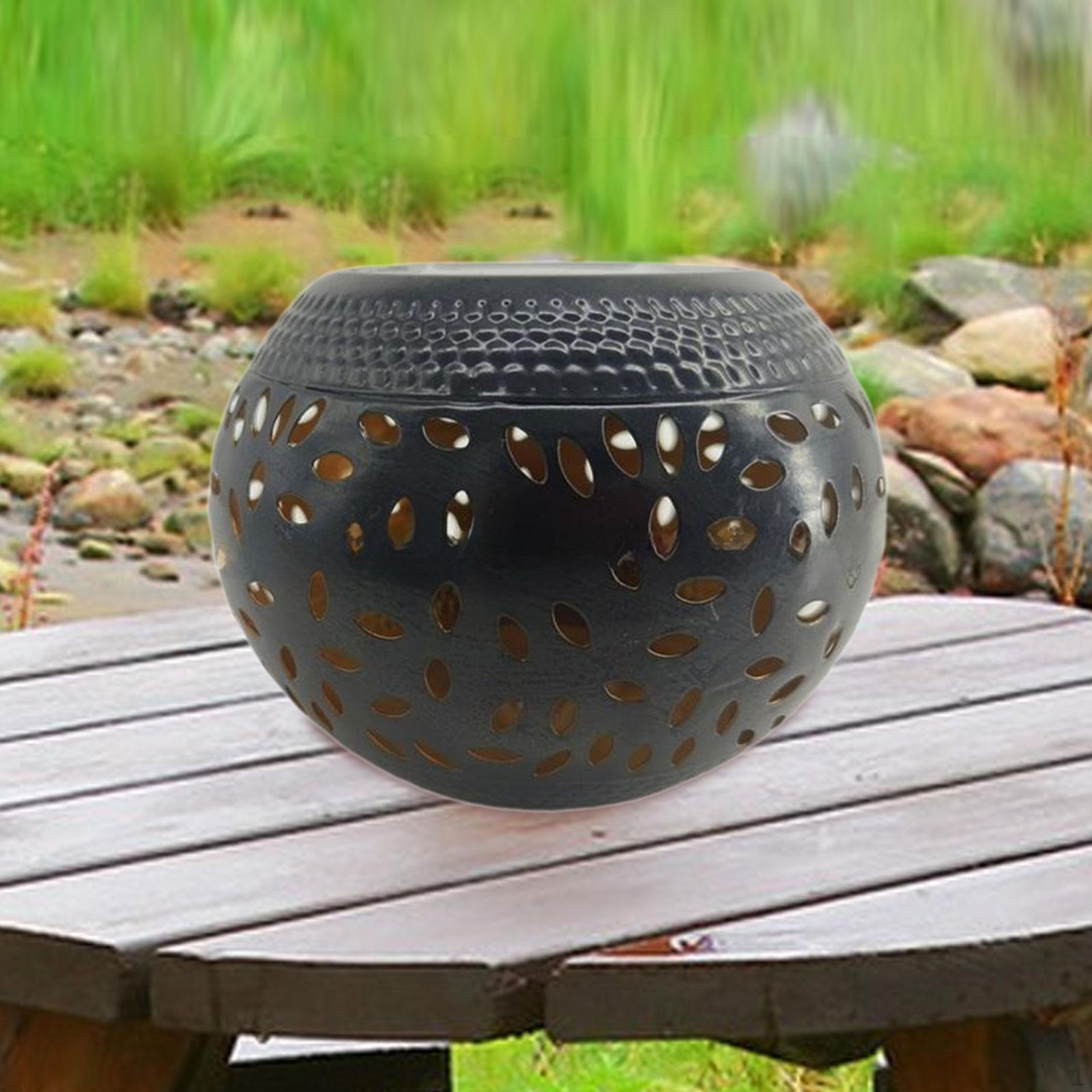 

Hollow Solar Lantern Home Decor Decorative Desktop Waterproof Landscape Lamp Garden for Outside