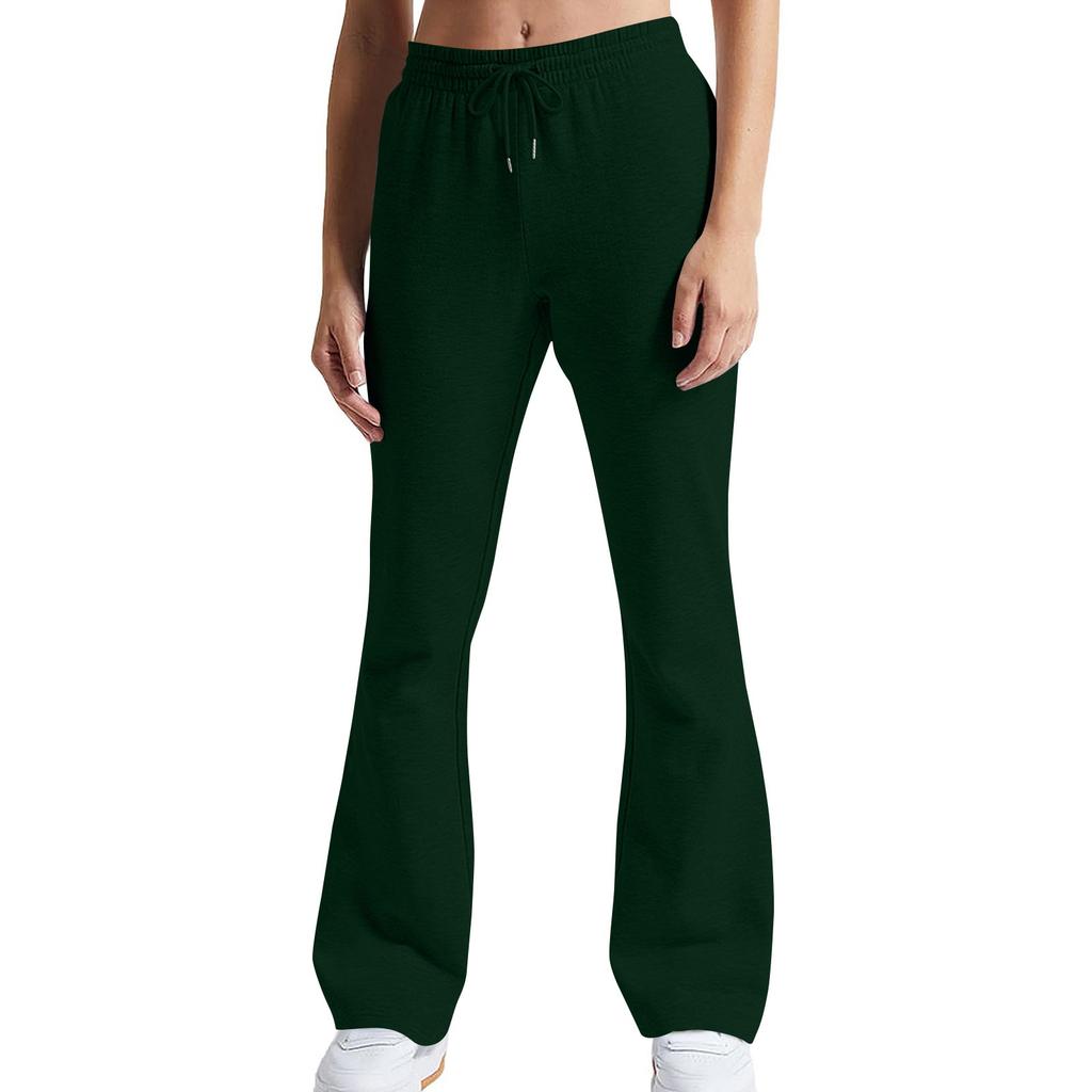 Women's Flare Leg Sweatpants High Waisted Baggy Sweat Pants Drawstring Athletic Pants