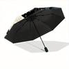 1pc Cats YinYang Automatic Open/Close Umbrella with One Touch Button, Compact Folding Canopy, Sturdy 8 Rib Windproof Design   Lightweight  07
