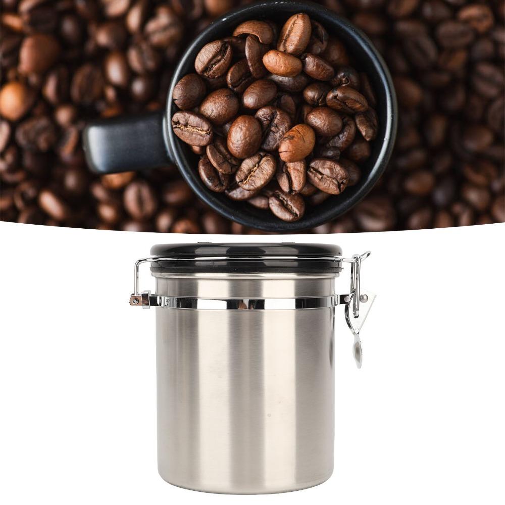 1.2L / 1.5L / 1.8L Coffee Bean Storage Container Airtight Coffee Container  For Cereal Storage