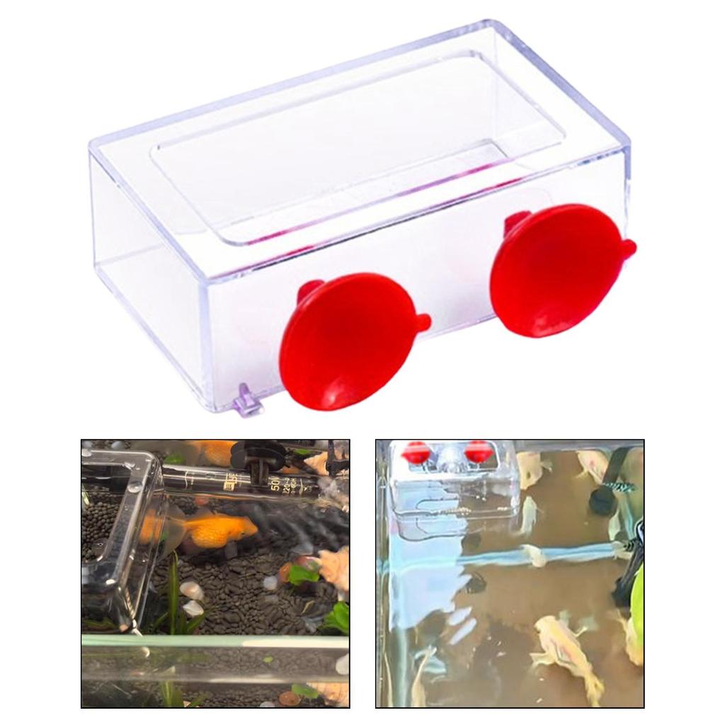 Fischfütterungsring Schwimmer Futterspender Geschenke mit Saugnapf Schildkröte Transparent Robust Mehrzweck Aquariumzubehör