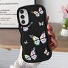 Case for Samsung Galaxy A21s A11 A14 A13 A15 A12 A52 A16 Soft Phone Cover A04 A06 A33 A03 A23 A05 A53 A22 Blue Butterfly