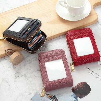 Versione coreana Nuova pelle PU Fresca Portamonete casual Moda Cartoon Uomo Donna Borsa per carta passaporto di credito Regalo di Natale