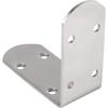 6Pcs Heavy Duty Stainless Steel L Bracket 90 Degree Angle Corner Support Bracket For Furniture Cabinet Shelf Wood Chair