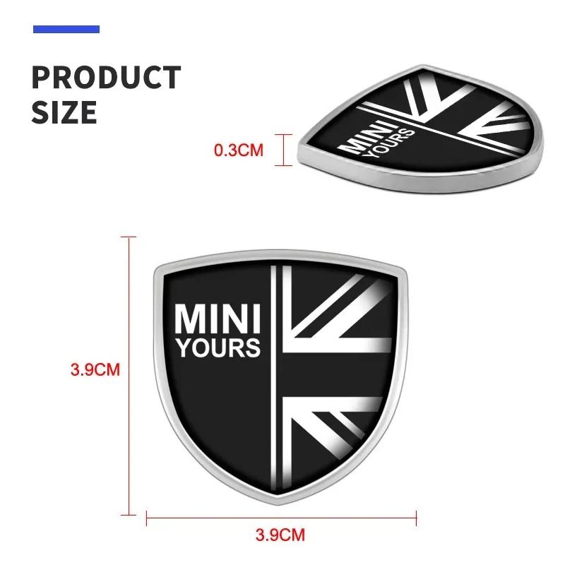3D Metal Shield Stickers Trunk Exterior Car Styling Accessories For MINI One Cooper JCW Countryman Clubman Cabrio Paceman Coupe Ycahd11