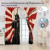 2Pcs Japanese Samurai Series Blackout Curtains  Insulation Multiple Size Living Room Bedroom Window Decoration Machine Washable