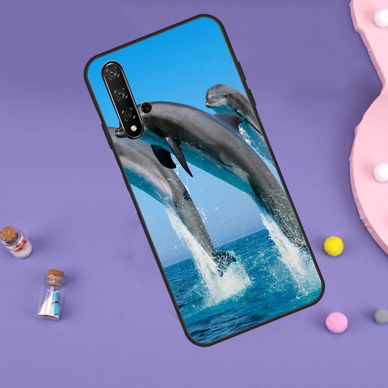 Animal Dolphin For Huawei Nova Y61 Y60 Y70 Y72 Y73 Y90 Y91 9 10 SE 7i 8i 11i 12i P30 P40 Lite P60 Pro Case