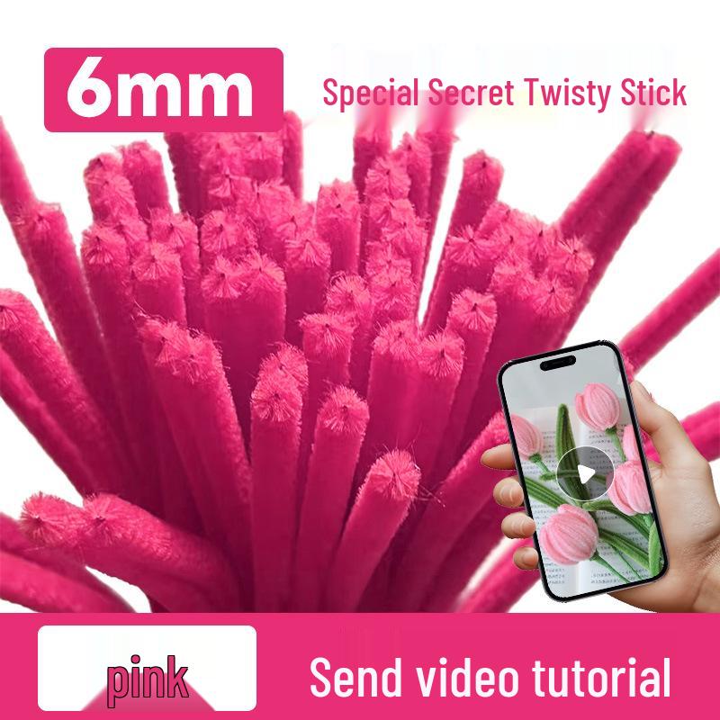 DIY Twisty Stick Bouquet Kit: Complete Chenille Stem Set for Children's Weaving