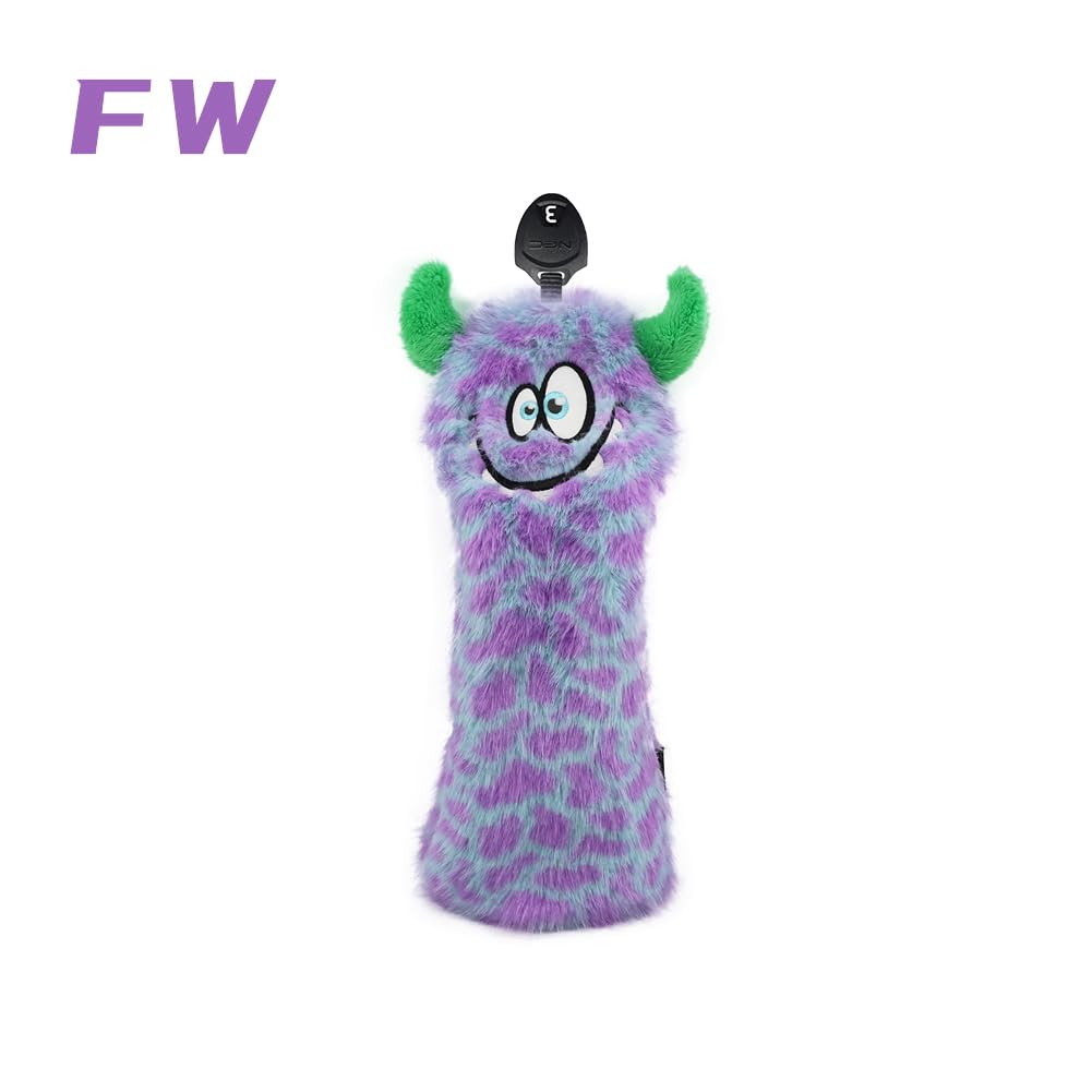 Monster 4-teiliges Golfschlägerhauben-Set für Hybriden, Fairwayholz, Driver (460cc, 440cc), Wasserdichte, Einzel-Schlägerhaube