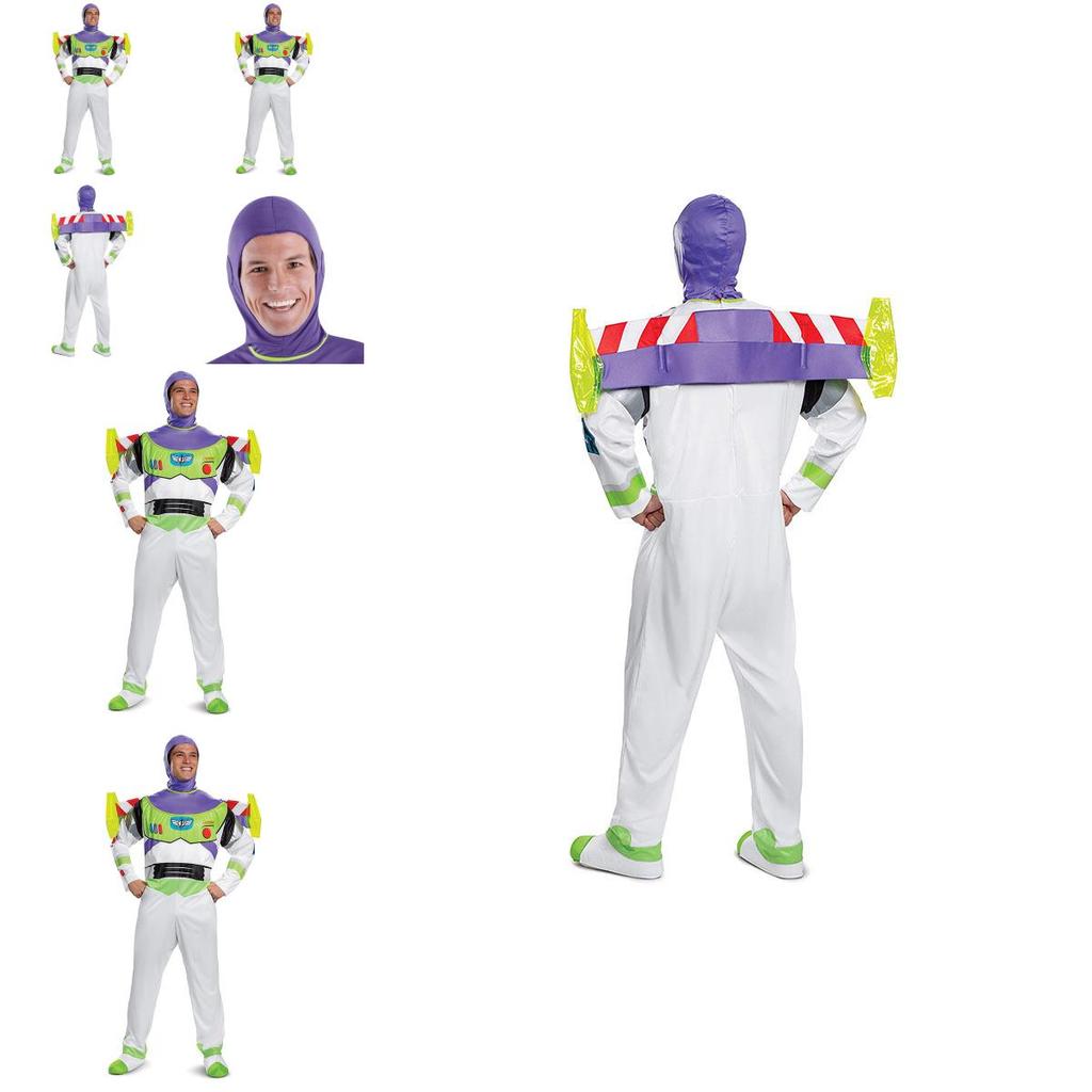 Buzz Lightyear Cosplay Costume For Kids Unisex Design Featuring Vibrant Green Lycra Fabric