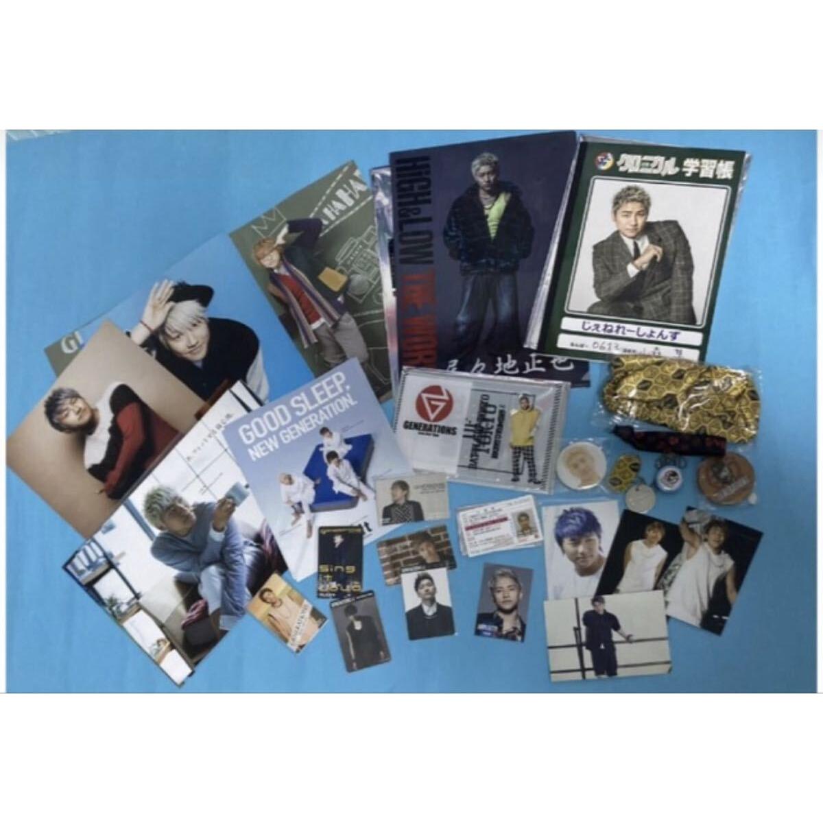 Used Hayabusa Komori Generations Acrylic Stand Clear File Badge Card Goods Acsta Goods Trading Card