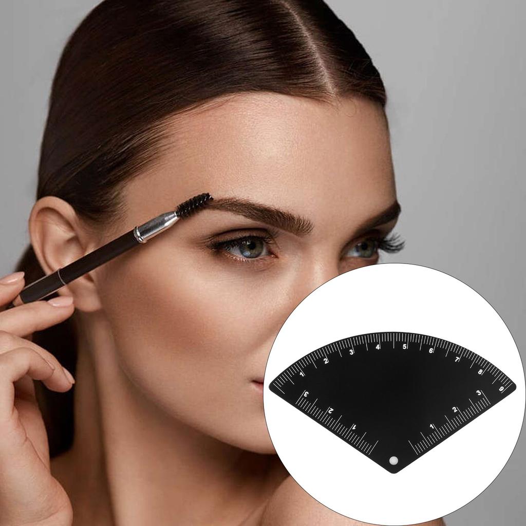 Multi Function Eyebrow Shaping Tool with Precise Measurement Guides Adjustable Brow Stencil for Symmetrical Brow Design