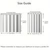 1Pc Ins Style Minimalist Shower Cover, Bathroom Curtain, Partition Curtain, Leaf Printed Shower Tent, Bathroom Curtain