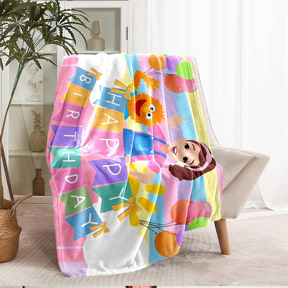 Ms. Rachel Theme Printed Blanket - Perfect for Couch, Bed, Travel & Outdoor Use | Machine Washable, Cozy & Durable.