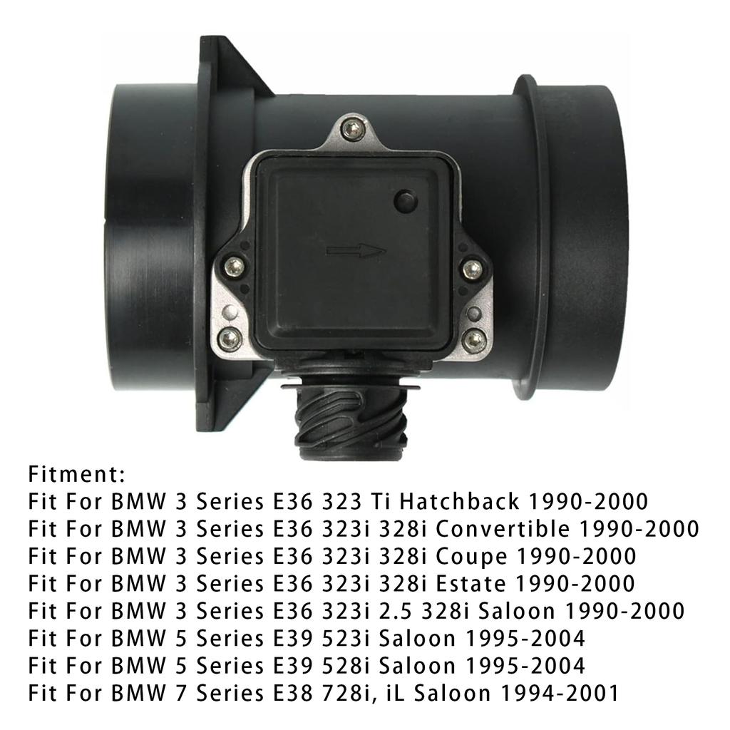 Mass Air Flow Meter Sensor For BMW E36 323i 328i E39 528i 5WK9617