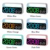New ABS Electronic Alarm Clock Multi-functional Temperature Digital LED Clocks Home 12/24H Display Table Clock for Bedroom